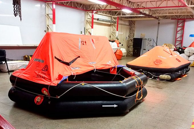 Maintenance of life rafts